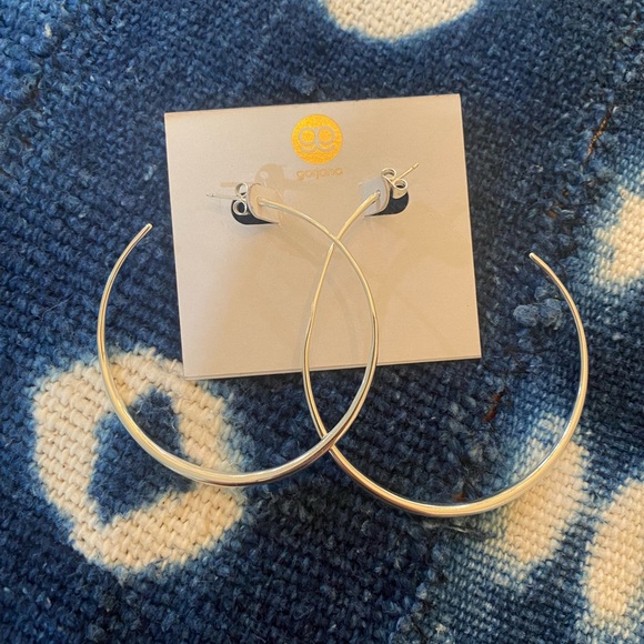 Gorjana Jewelry Gorjana Extra Large White Gold Hoop Earrings Poshmark